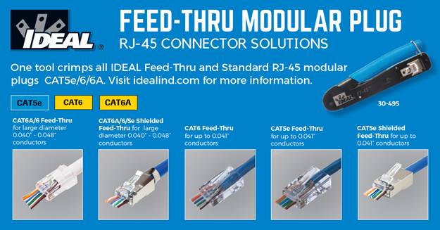 FT45 FeedThru Modular Plug Crimp tool